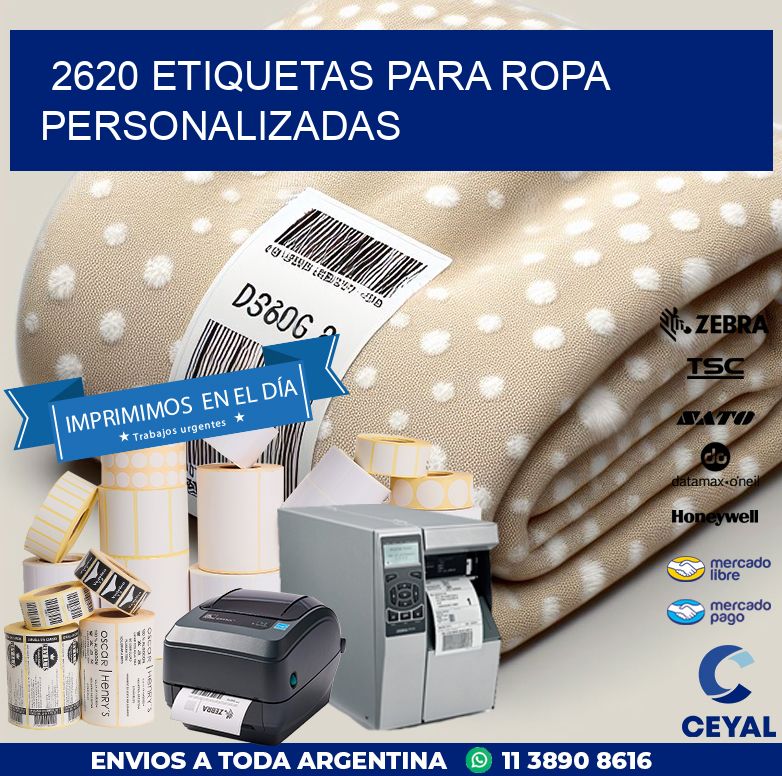 2620 ETIQUETAS PARA ROPA PERSONALIZADAS
