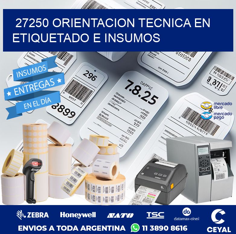 27250 ORIENTACION TECNICA EN ETIQUETADO E INSUMOS