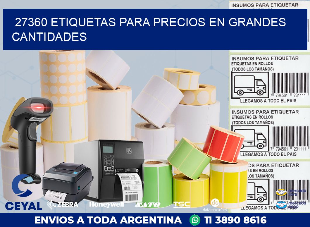 27360 ETIQUETAS PARA PRECIOS EN GRANDES CANTIDADES