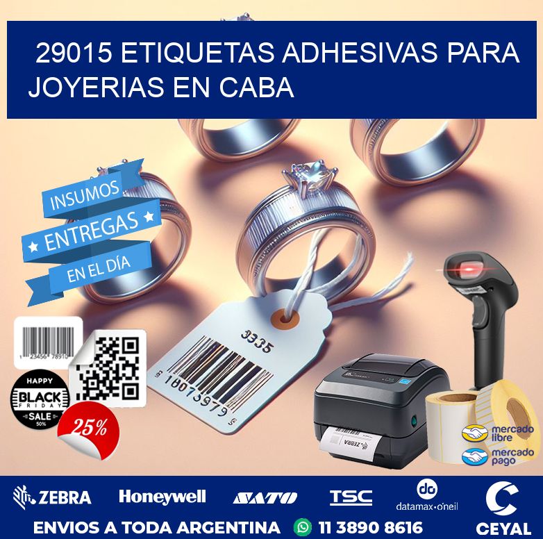 29015 ETIQUETAS ADHESIVAS PARA JOYERIAS EN CABA