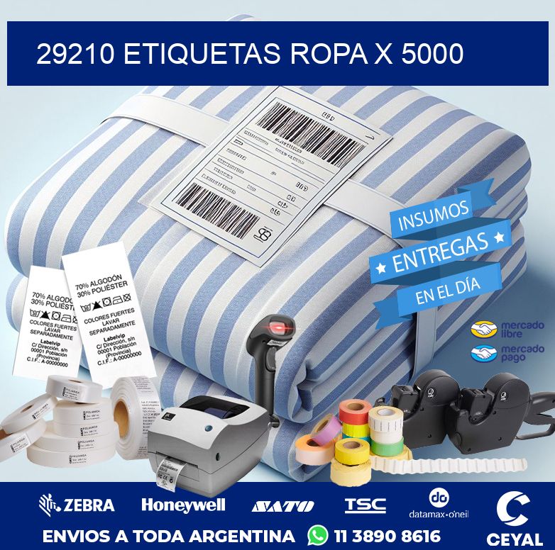 29210 ETIQUETAS ROPA X 5000