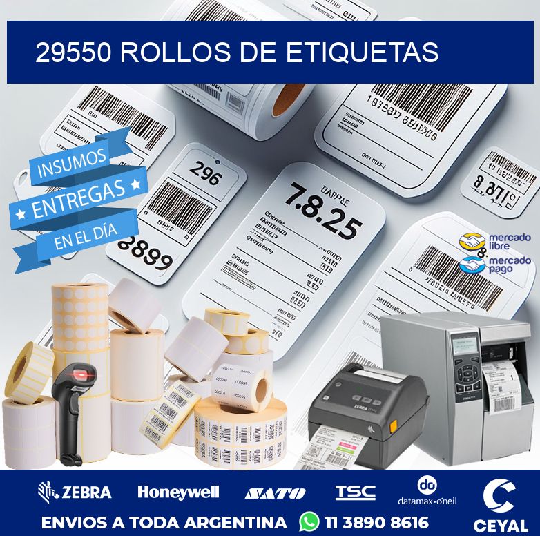 29550 ROLLOS DE ETIQUETAS