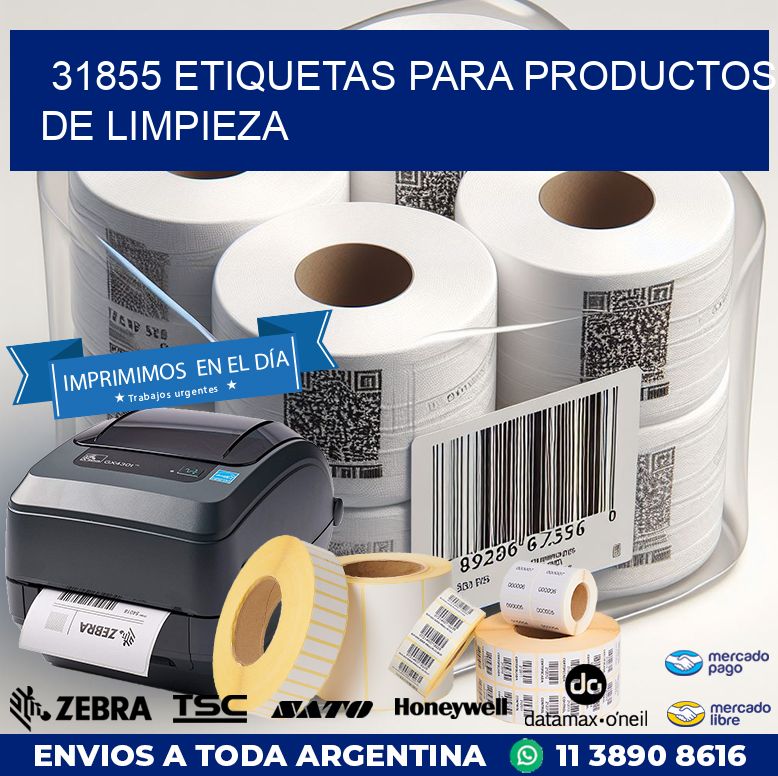 31855 ETIQUETAS PARA PRODUCTOS DE LIMPIEZA