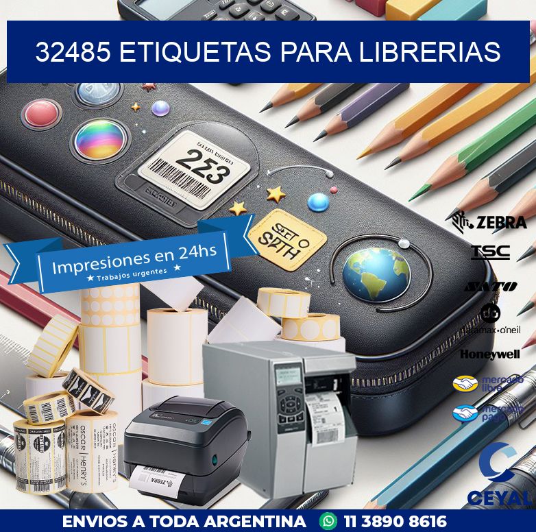 32485 ETIQUETAS PARA LIBRERIAS