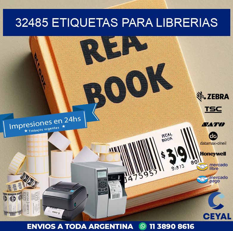 32485 ETIQUETAS PARA LIBRERIAS