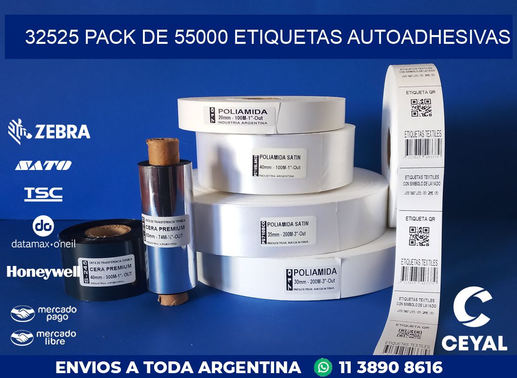 32525 PACK DE 55000 ETIQUETAS AUTOADHESIVAS