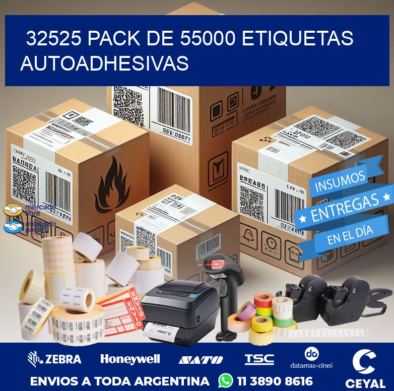 32525 PACK DE 55000 ETIQUETAS AUTOADHESIVAS