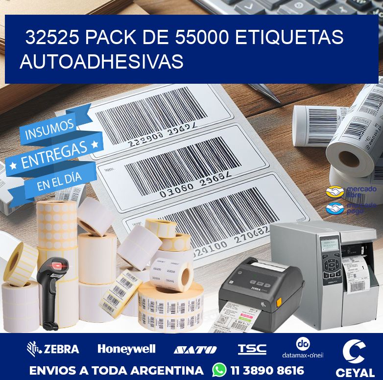 32525 PACK DE 55000 ETIQUETAS AUTOADHESIVAS