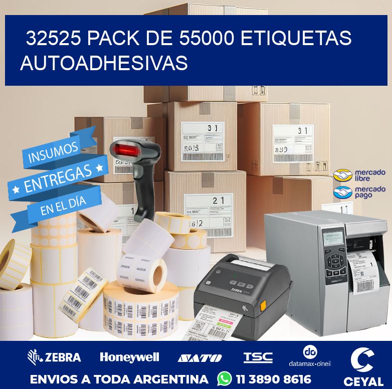 32525 PACK DE 55000 ETIQUETAS AUTOADHESIVAS