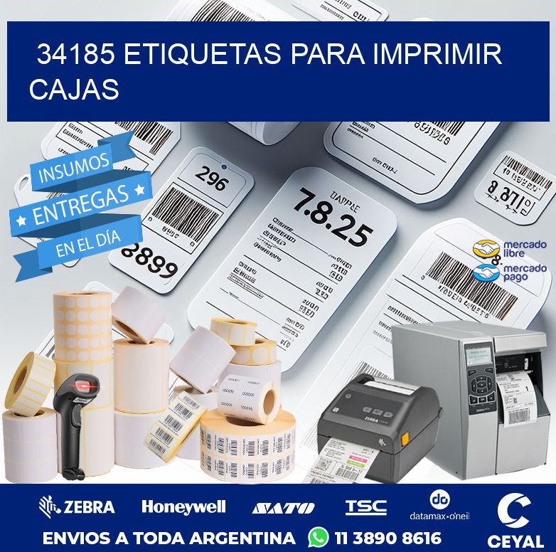 34185 ETIQUETAS PARA IMPRIMIR CAJAS