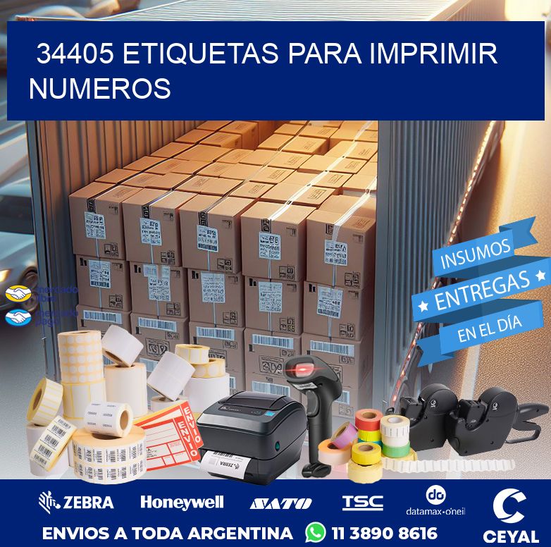 34405 ETIQUETAS PARA IMPRIMIR NUMEROS