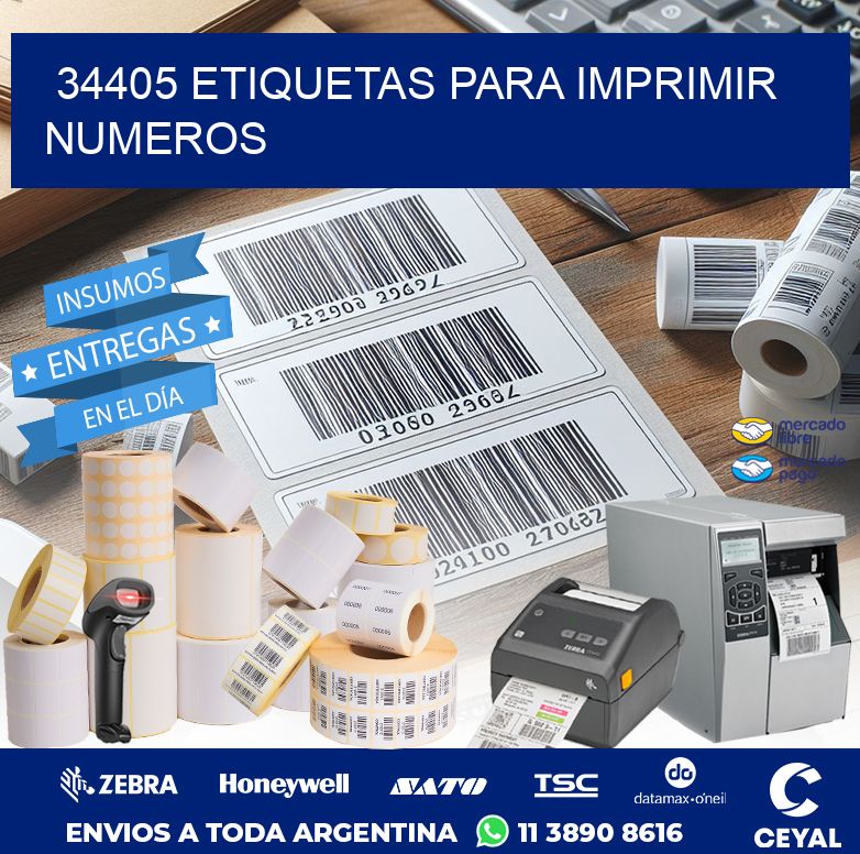 34405 ETIQUETAS PARA IMPRIMIR NUMEROS