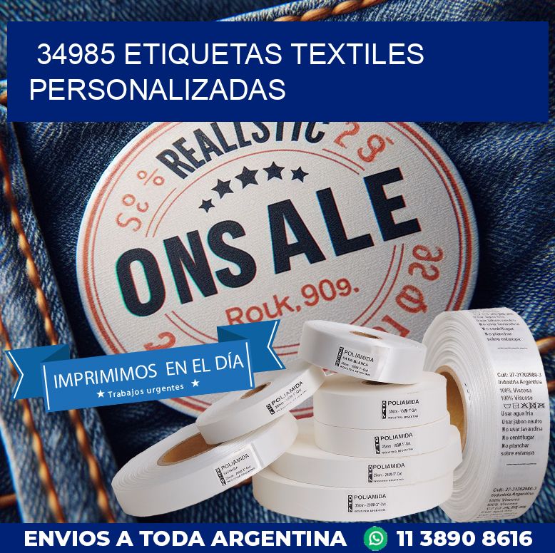 34985 ETIQUETAS TEXTILES PERSONALIZADAS