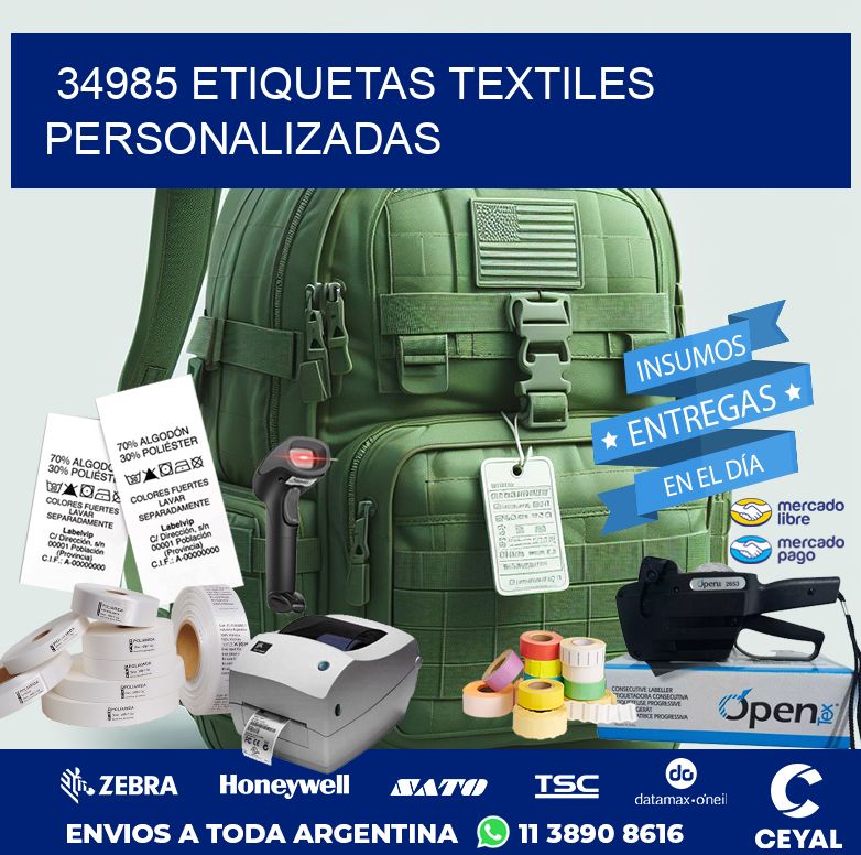 34985 ETIQUETAS TEXTILES PERSONALIZADAS