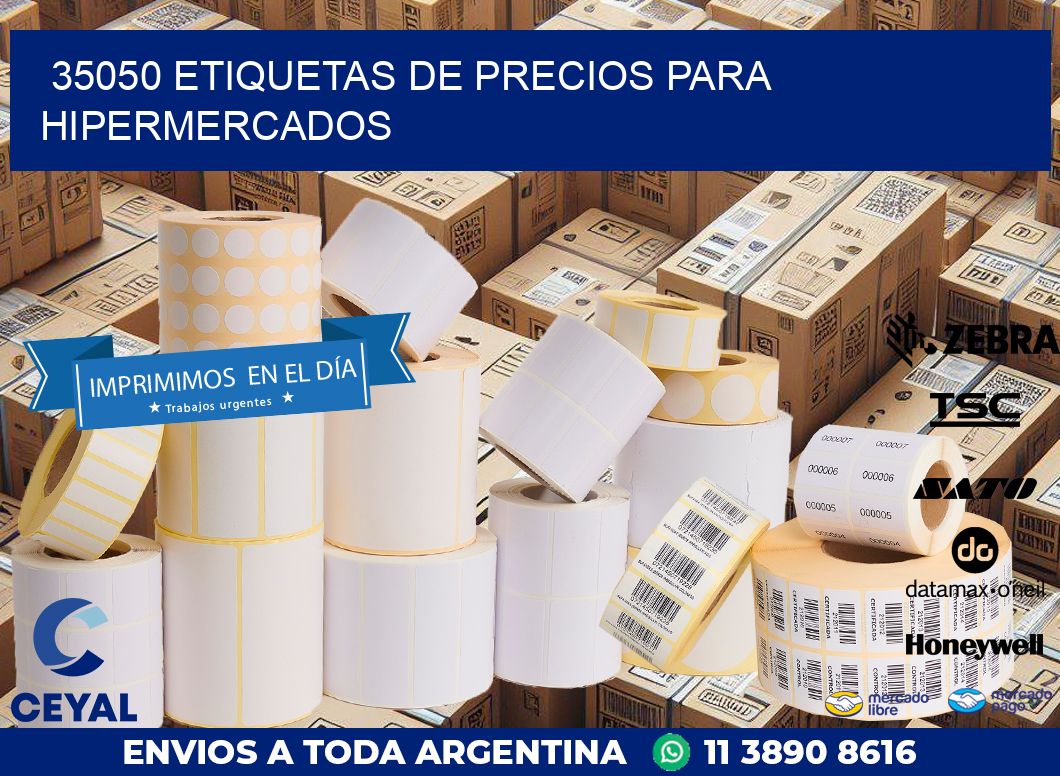 35050 ETIQUETAS DE PRECIOS PARA HIPERMERCADOS