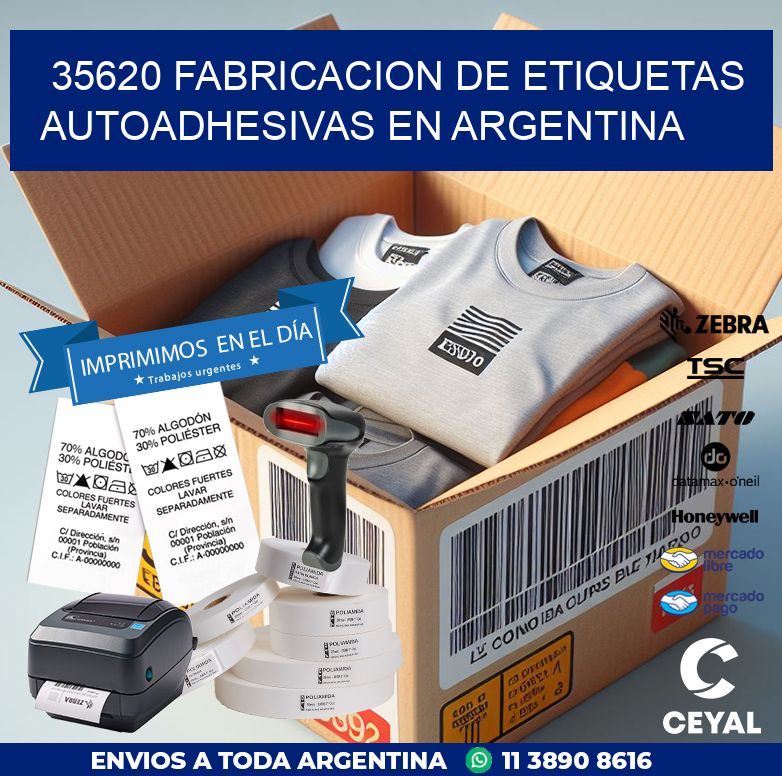 35620 FABRICACION DE ETIQUETAS AUTOADHESIVAS EN ARGENTINA