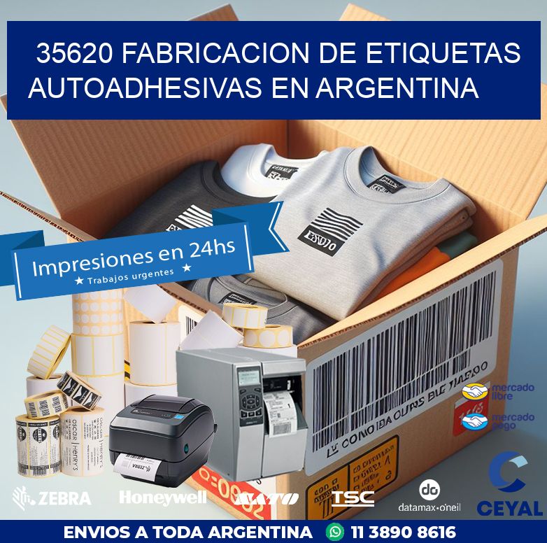 35620 FABRICACION DE ETIQUETAS AUTOADHESIVAS EN ARGENTINA