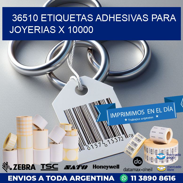 36510 ETIQUETAS ADHESIVAS PARA JOYERIAS X 10000