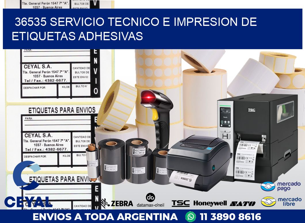 36535 SERVICIO TECNICO E IMPRESION DE ETIQUETAS ADHESIVAS