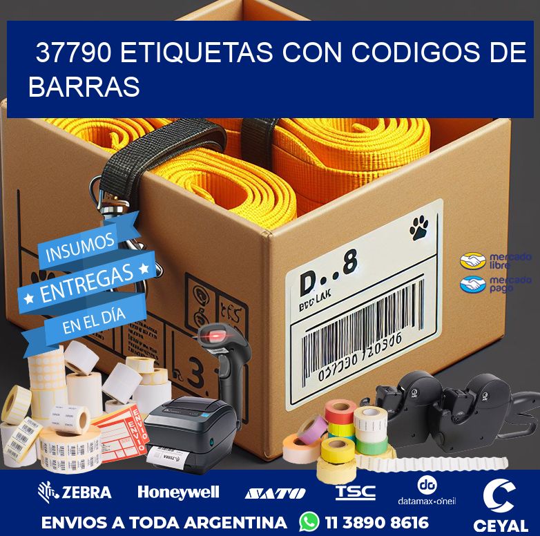 37790 ETIQUETAS CON CODIGOS DE BARRAS