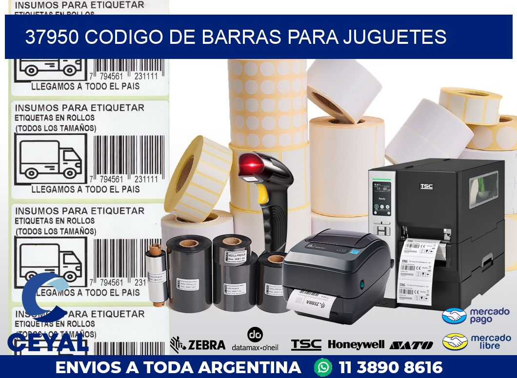 37950 CODIGO DE BARRAS PARA JUGUETES