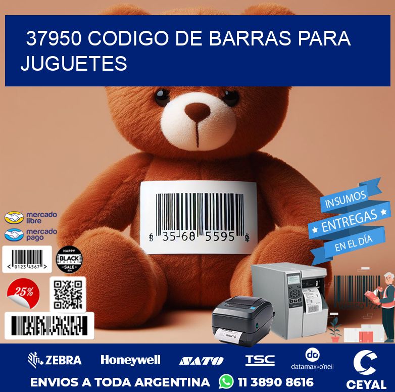 37950 CODIGO DE BARRAS PARA JUGUETES