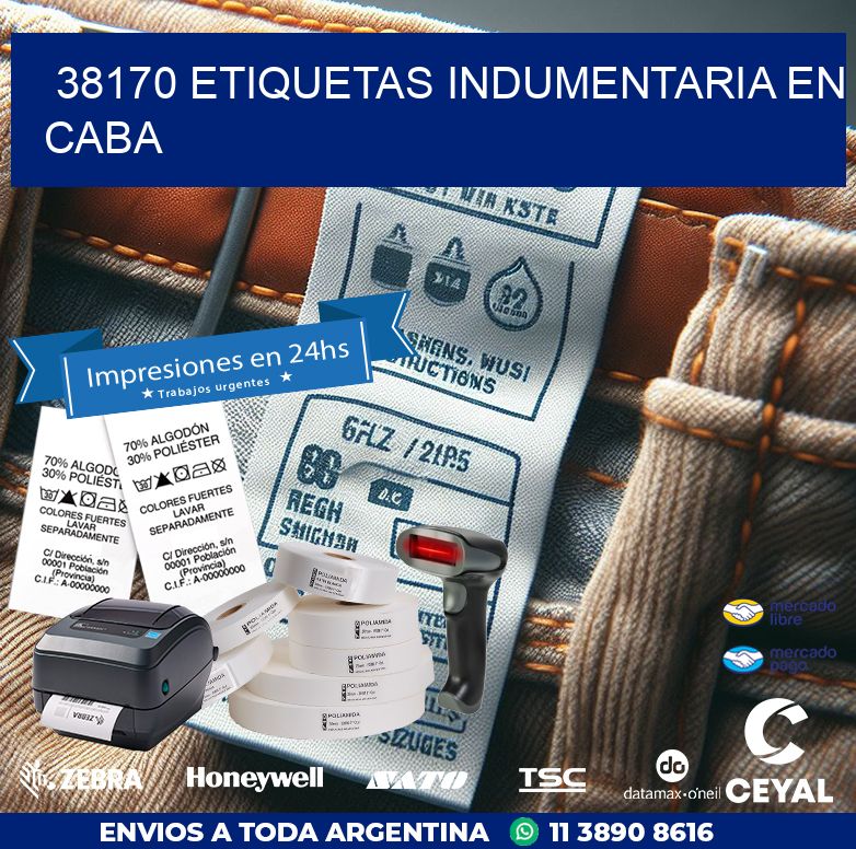 38170 ETIQUETAS INDUMENTARIA EN CABA
