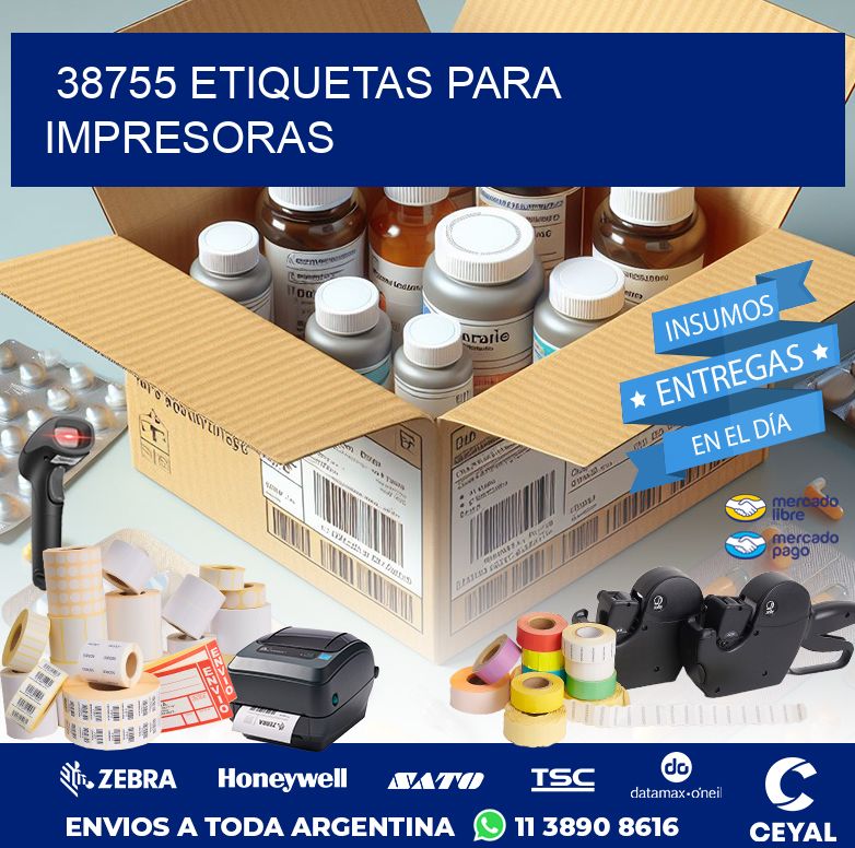 38755 ETIQUETAS PARA IMPRESORAS