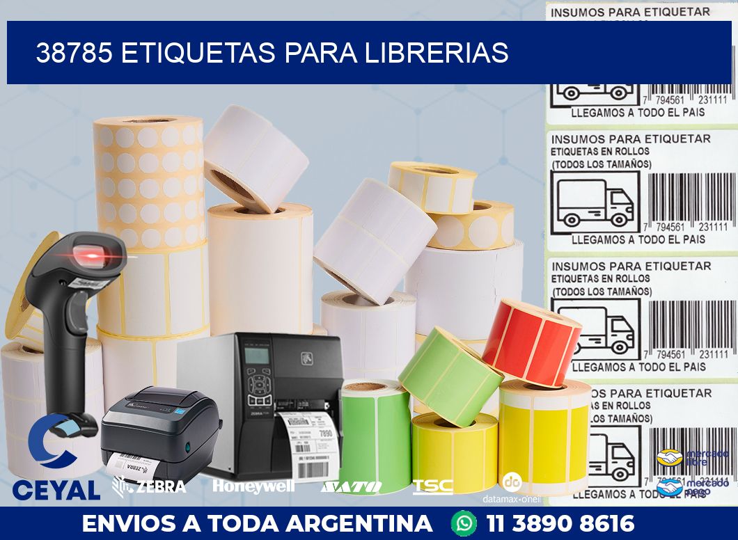 38785 ETIQUETAS PARA LIBRERIAS