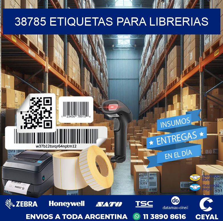 38785 ETIQUETAS PARA LIBRERIAS