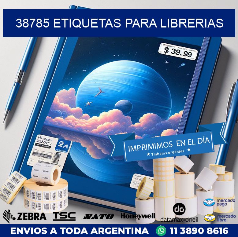 38785 ETIQUETAS PARA LIBRERIAS