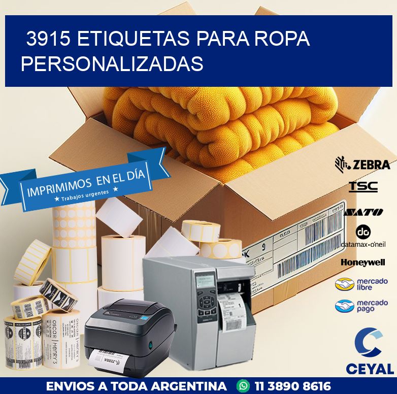 3915 ETIQUETAS PARA ROPA PERSONALIZADAS