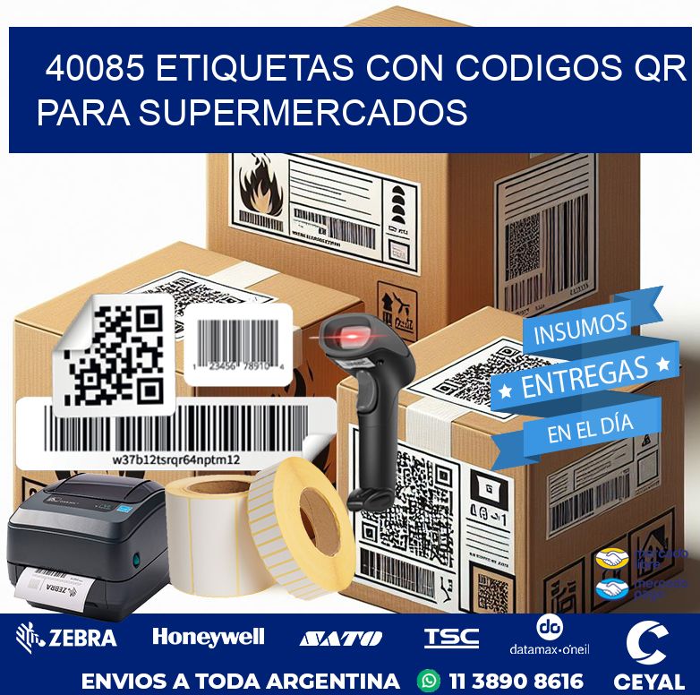 40085 ETIQUETAS CON CODIGOS QR PARA SUPERMERCADOS