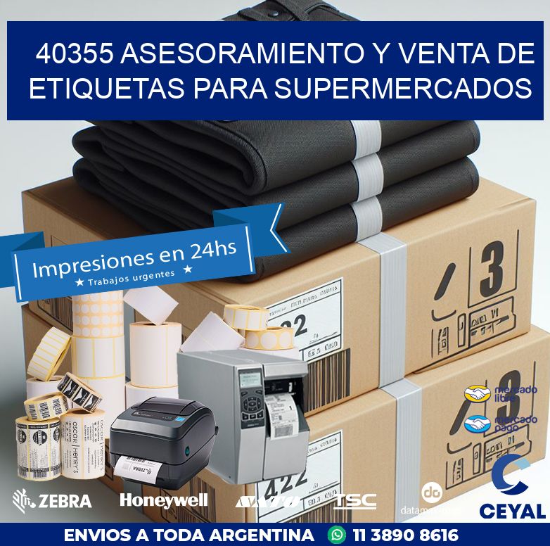 40355 ASESORAMIENTO Y VENTA DE ETIQUETAS PARA SUPERMERCADOS