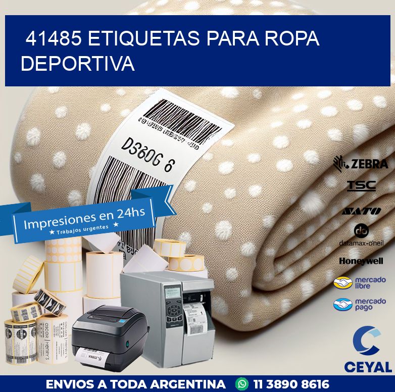 41485 ETIQUETAS PARA ROPA DEPORTIVA