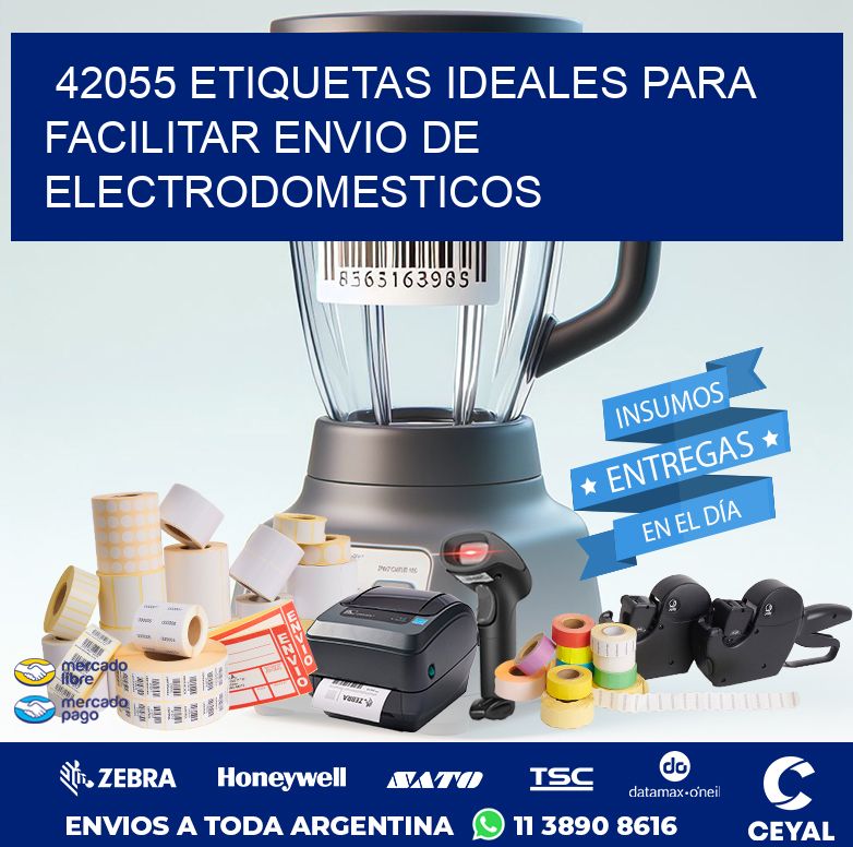 42055 ETIQUETAS IDEALES PARA FACILITAR ENVIO DE ELECTRODOMESTICOS