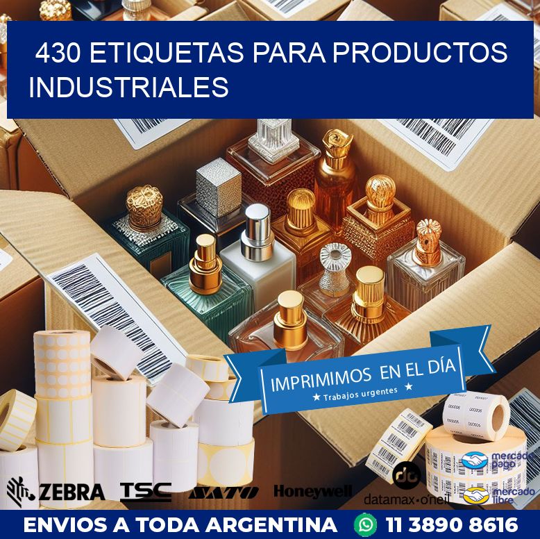 430 ETIQUETAS PARA PRODUCTOS INDUSTRIALES