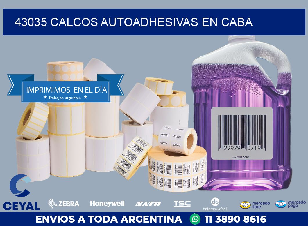 43035 CALCOS AUTOADHESIVAS EN CABA