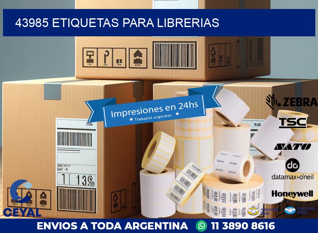 43985 ETIQUETAS PARA LIBRERIAS