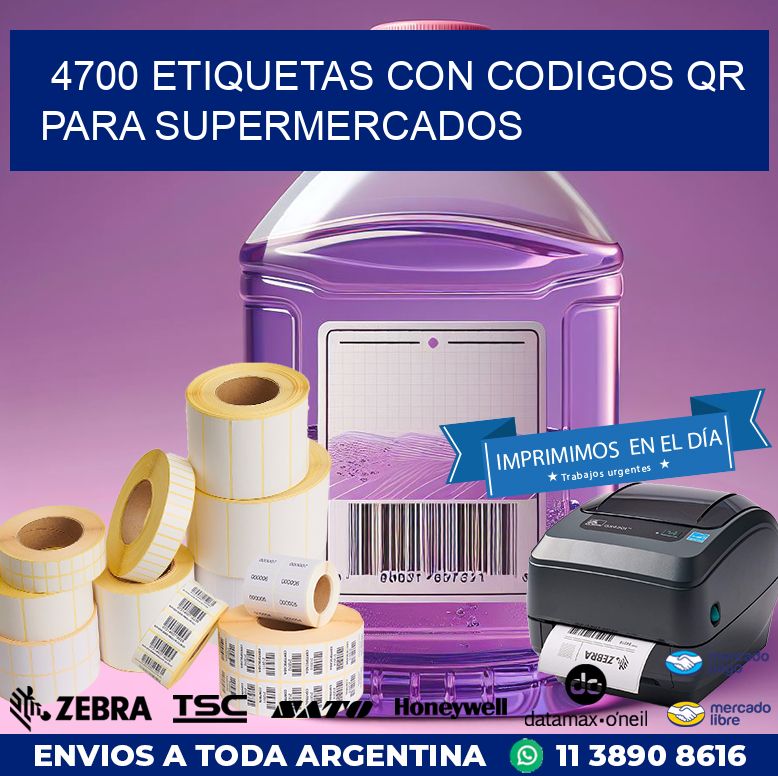 4700 ETIQUETAS CON CODIGOS QR PARA SUPERMERCADOS