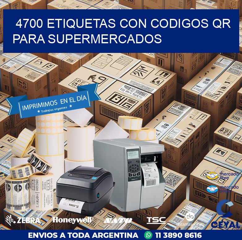 4700 ETIQUETAS CON CODIGOS QR PARA SUPERMERCADOS