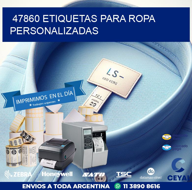 47860 ETIQUETAS PARA ROPA PERSONALIZADAS