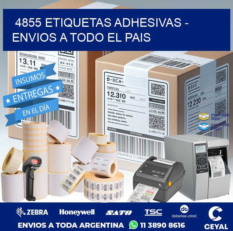 4855 ETIQUETAS ADHESIVAS - ENVIOS A TODO EL PAIS