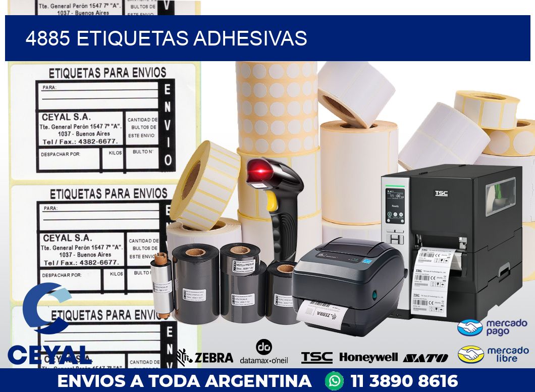 4885 ETIQUETAS ADHESIVAS