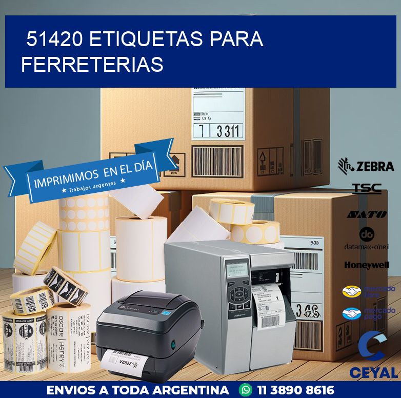 51420 ETIQUETAS PARA FERRETERIAS