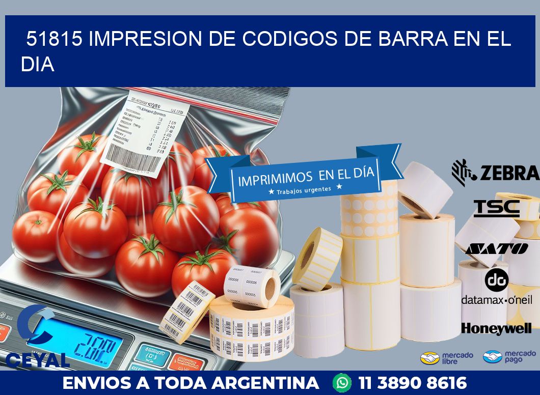 51815 IMPRESION DE CODIGOS DE BARRA EN EL DIA