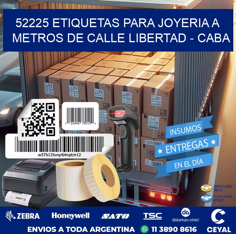 52225 ETIQUETAS PARA JOYERIA A METROS DE CALLE LIBERTAD – CABA