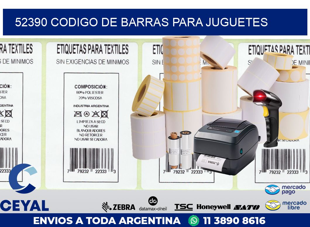 52390 CODIGO DE BARRAS PARA JUGUETES