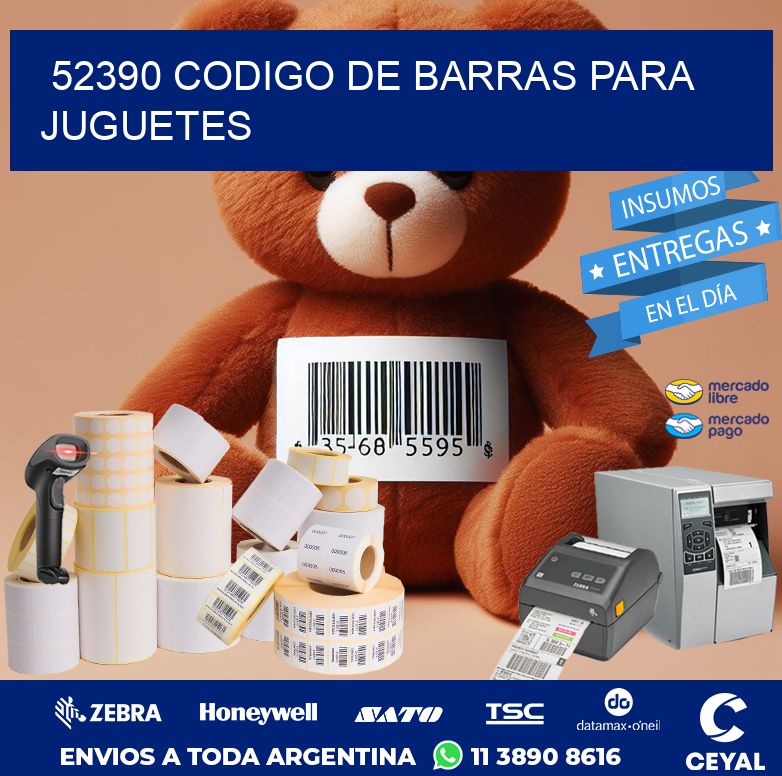 52390 CODIGO DE BARRAS PARA JUGUETES