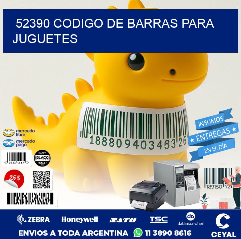 52390 CODIGO DE BARRAS PARA JUGUETES